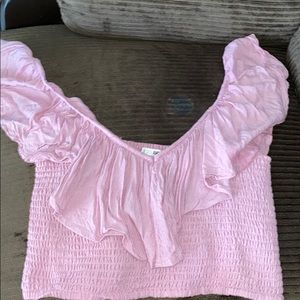 Pink crop top